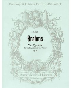 Johannes Brahms (1833-1897) • Vier Quartette