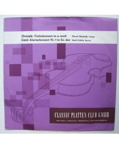 Antonin Dvorak (1841-1904) • Violinkonzert in a-moll LP • David Oistrach