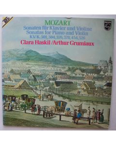 Mozart (1756-1791) • Sonaten für Klavier und Violine 2 LPs • Clara Haskil & Arthur Grumiaux