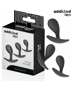 ADDICTED TOYS - 3ER-SET ANALPLUG MODELL 3