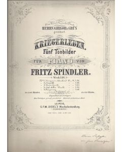 Fritz Spindler (1817-1905) • Kriegerleben
