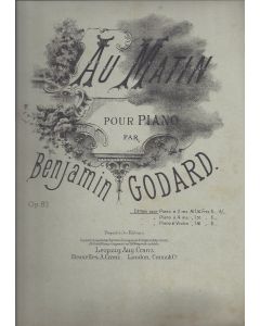 Benjamin Godard (1849-1895) • Au Matin