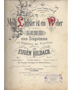 Eugen Hildach (1849-1924) • Mein Liebster ist ein Weber