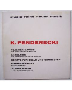 Krzysztof Penderecki • Psalmen Davids LP