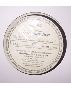 Ludwig van Beethoven (1770-1827) • Symphonie Nr. 4 B-Dur op. 60 LP • Hans Pfitzner
