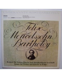 Mendelssohn-Bartholdy (1809-1847) • Konzert für Violine, Klavier und Streichorchester in d-moll LP