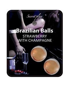 SECRETPLAY - BRASILIANISCHE KUGEL SET ERDBEER UND CHAMPAGNER