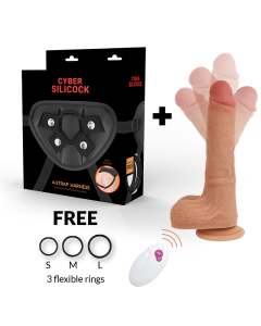 CYBER SILICOCK - STRAP-ON MR RICK FERNBEDIENUNG