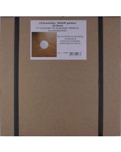LP-Innenhüllen Braun Gefüttert (25 Stück) ZUB