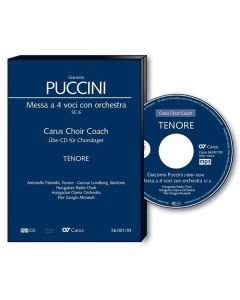 Carus Choir Coach - Giacomo Puccini: Messa a 4 voci con orchestra (Tenor) CD
