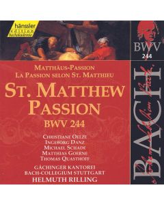 Johann Sebastian Bach (1685-1750) - Die vollständige Bach-Edition Vol.74 (Matthäus-Passion BWV 244) CD