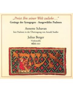 Julius Berger - Gesänge der Synagogen "Preist Ihn seiner Welt zuliebe..." CD