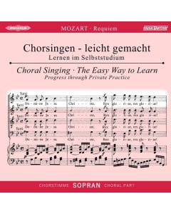 Chorsingen leicht gemacht - Wolfgang Amadeus Mozart: Requiem d-moll KV 626 (Sopran) CD