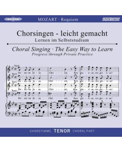 Chorsingen leicht gemacht - Wolfgang Amadeus Mozart: Requiem d-moll KV 626 (Tenor) CD