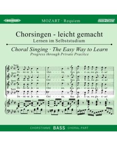 Chorsingen leicht gemacht - Wolfgang Amadeus Mozart: Requiem d-moll KV 626 (Bass) CD