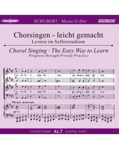 Chorsingen leicht gemacht - Franz Schubert: Messe G-Dur D.167 (Alt) CD