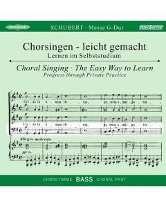 Chorsingen leicht gemacht - Franz Schubert: Messe G-Dur D.167 (Bass) CD