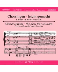 Chorsingen leicht gemacht - Johannes Brahms: Ein Deutsches Requiem op.45 (Sopran) CD
