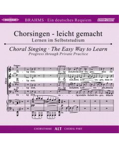 Chorsingen leicht gemacht - Johannes Brahms: Ein Deutsches Requiem op.45 (Alt) CD