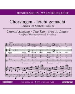 Chorsingen leicht gemacht - Felix Mendelssohn: Walpurgisnacht (Alt) CD