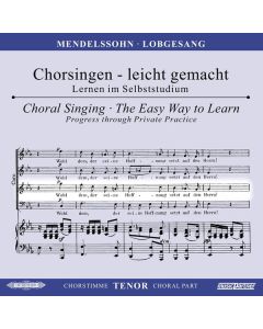 Chorsingen leicht gemacht - Felix Mendelssohn: Symphonie Nr. 2 "Lobgesang" (Tenor) CD