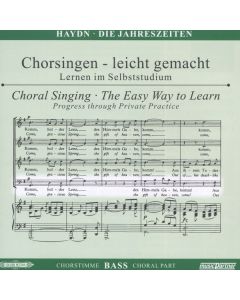 Chorsingen leicht gemacht - Joseph Haydn: Die Jahreszeiten (Bass) CD