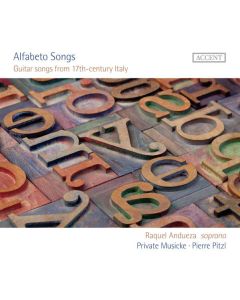 Raquel Andueza - Alfabeto Songs (Guitar Songs from 17th-century Italy) CD