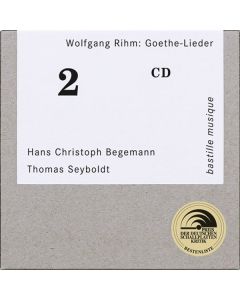 Wolfgang Rihm (1952-2024) - Lieder nach Goethe und Schiller CD
