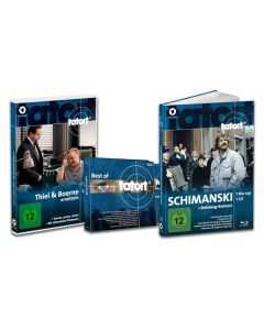 Tatort Schimanski (Blu-ray & CD im Mediabook) / Thiel & Boerne ermitteln (2er DVD-Box) / Best of Tatort (3er CD-Special) BR
