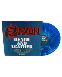 Saxon - Denim And Leather (Limited Edition) (Blue & White Splatter Vinyl) LP