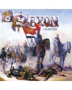 Saxon - Crusader (Limited Edition) (White, Black & Blue Splatter Vinyl) LP
