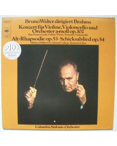 Bruno Walter dirigiert Brahms: Konzert für Violine, Violoncello und Orchester LP