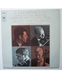 Juilliard String Quartet: Brahms (1833-1897) • Klavierquintett F-moll op. 34 LP
