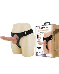 PRETTY LOVE - HARNESS-HOSE UNIVERSAL-HARNESS MIT DILDO KEVIN 19 CM NATURAL