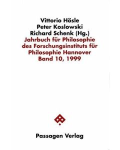 Jahrbuch für Philosophie des Forschungsinstituts für Philosophie Hannover Band 10, 1999
