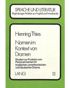 Henning Thies • Namen im Kontext von Dramen