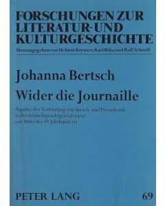 Johanna Bertsch • Wider die Journaille