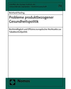Reinhard Pauling • Probleme produktbezogener Gesundheitspolitik