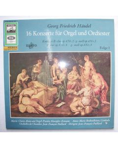 Georg Friedrich Händel (1685-1759) • 16 Konzerte für Orgel Folge 1 LP • Marie-Claire Alain