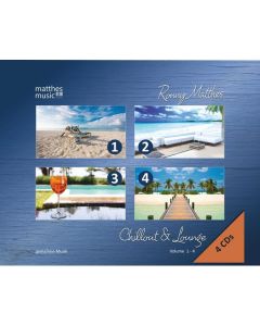 Ronny Matthes - Chillout & Lounge Vol. 1-4: Gemafreie Hintergrundmusik (Jazz, Chillout, Ambient & Piano Lounge) CD