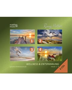 Ronny Matthes - Wellness & Entspannung (Vol. 1-4) - Gemafreie christliche Entspannungsmusik (Einschlafhilfe, Meditation & Tiefenentspannung) CD
