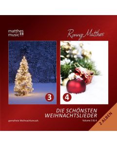 Ronny Matthes - Die Schönsten Weihnachtslieder Vol. 3 & 4 - Instrumentale deutsche & englische Gemafreie Weihnachtsmusik (inkl. Klaviermusik) CD