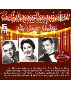 Schlagerlegenden der 50er Jahre: 150 Originalaufnahmen CD