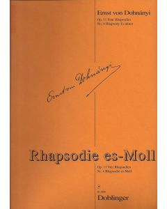 Ernst von Dohnányi (1877-1960) • Rhapsodie es-Moll