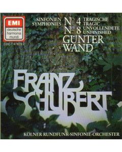 Franz Schubert (1797-1828) • Sinfonien / Symphonies 4 & 8 CD • Günter Wand