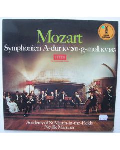 Wolfgang Amadeus Mozart (1756-1791) • Symphonien A-Dur & g-moll LP • Neville Marriner