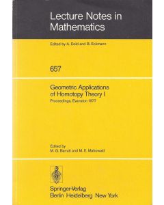 Geometric Applications of Homotopy Theory I