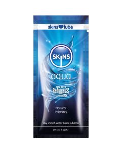 SKINS - AQUA GLEITMITTEL AUF WASSERBASIS, EINZELDOSIS 5 ML