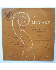 Reinhold Barchet: Mozart (1756-1791) • Concerto pour Violon et Orchestre N°4 & 6 LP