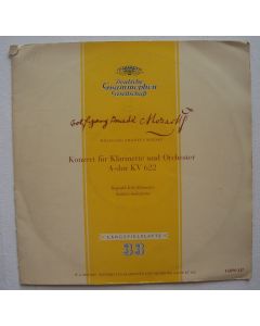 Wolfgang Amadeus Mozart (1756-1791) • Konzert für Klarinette 10" • Reginald Kell